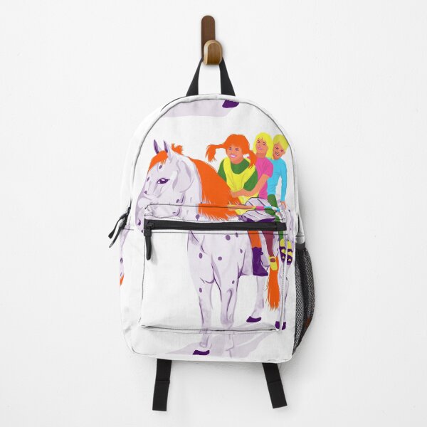 Item preview, Adventurous Friends Riding a Spotted Horse designed and sold by VectOstyle.