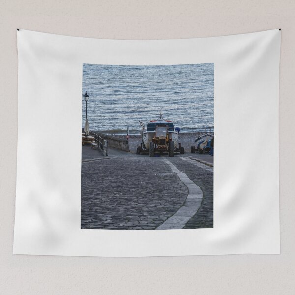Item preview, Fishing boats on Cromer beach designed and sold by yackers1.