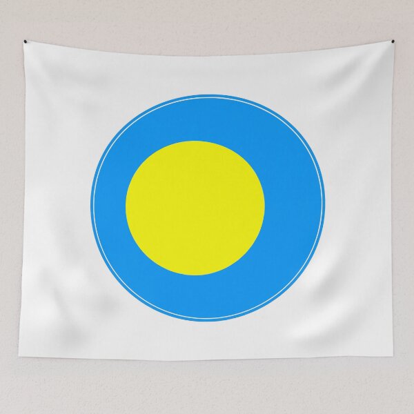 Item preview, Palau Flag Round Design designed and sold by NTGUILTY.
