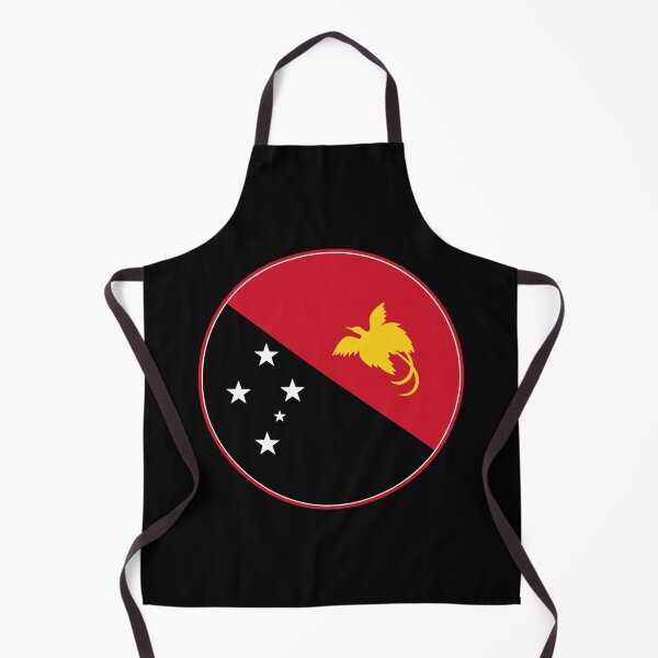 Item preview, Papua New Guinea Flag Round Design designed and sold by NTGUILTY.