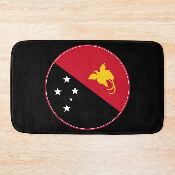 Item preview, Papua New Guinea Flag Round Design designed and sold by NTGUILTY.
