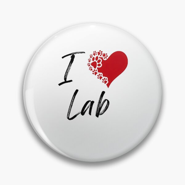 Item preview, I Love Lab T-Shirt - Lab Paw Print Heart Design Tee - Cute Dog Lover Gift designed and sold by jinaru3.