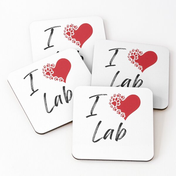 Item preview, I Love Lab T-Shirt - Lab Paw Print Heart Design Tee - Cute Dog Lover Gift designed and sold by jinaru3.