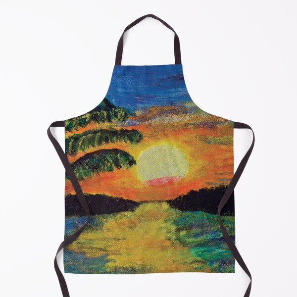 Item preview, Tropical Sunset Canvas Painting – Fine Art Coastal Landscape designed and sold by pineappledizajn.