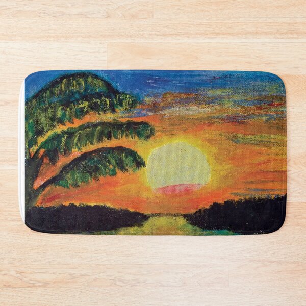 Item preview, Tropical Sunset Canvas Painting – Fine Art Coastal Landscape designed and sold by pineappledizajn.