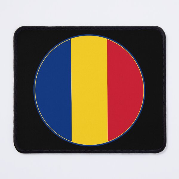 Item preview, Romania Flag Round Design designed and sold by NTGUILTY.