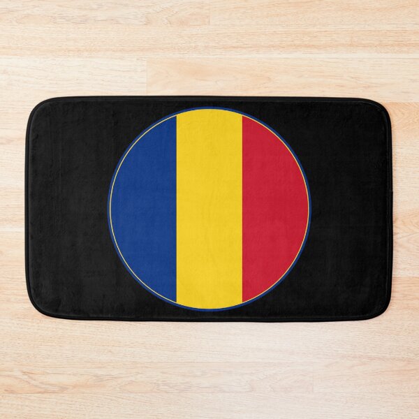 Item preview, Romania Flag Round Design designed and sold by NTGUILTY.