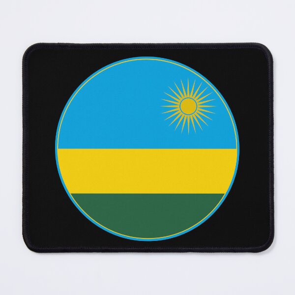 Item preview, Rwanda Flag Round Design designed and sold by NTGUILTY.