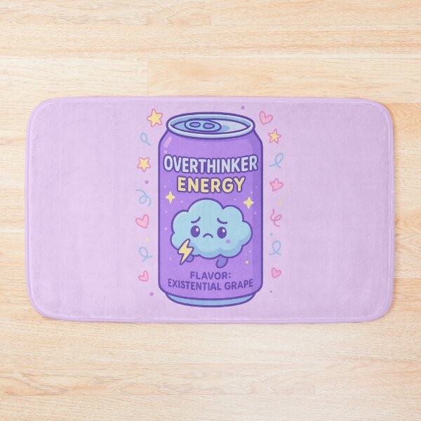 Item preview, Overthinker Energy – Existential Grape designed and sold by PrintHorizonD.