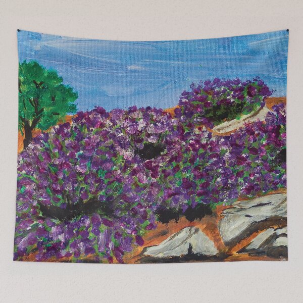 Item preview, Lavender Field Canvas Painting – Fine Art Landscape designed and sold by pineappledizajn.
