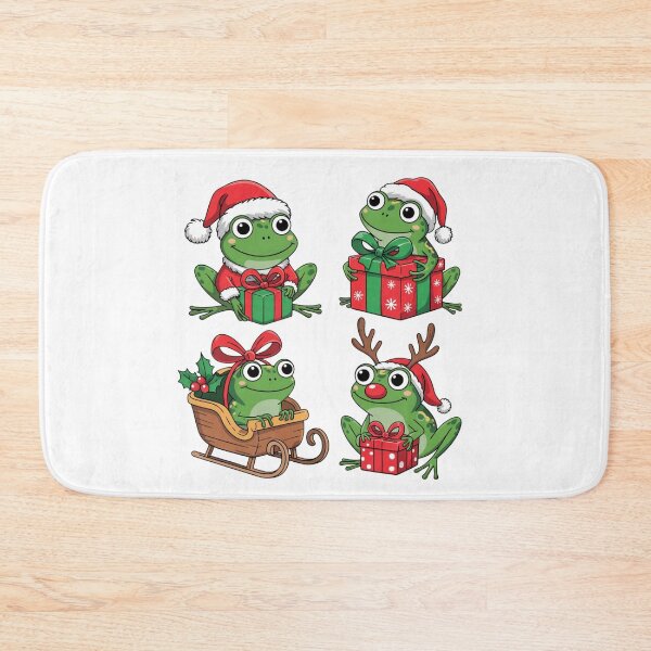 Item preview, Festive Santa Frogs Christmas Squad – Cute Holiday  Design designed and sold by Designorado.