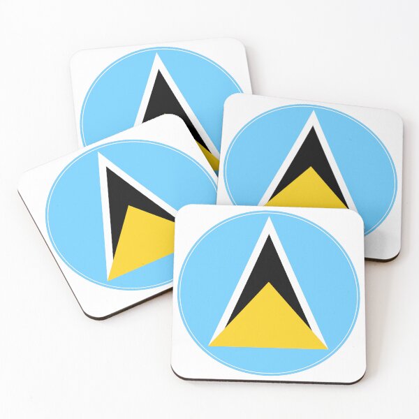 Item preview, Saint Lucia Flag Round Design designed and sold by NTGUILTY.