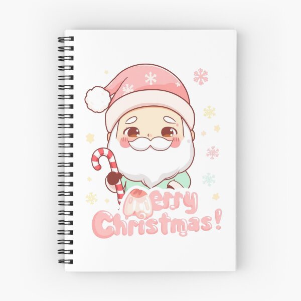 Item preview, Kawaii Feliz Navidad – Lindo arte de bastón de caramelo de Papá Noel designed and sold by snoezelstudio.