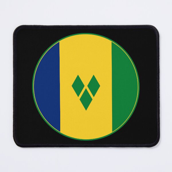 Item preview, Saint Vincent and the Grenadines Flag Round Design designed and sold by NTGUILTY.