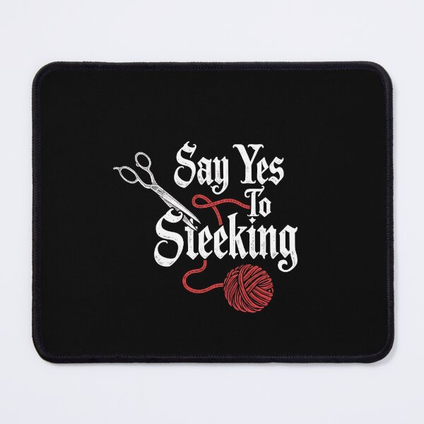 Item preview, Say YES to Steeking Funny Knitters Design designed and sold by MimsTees.