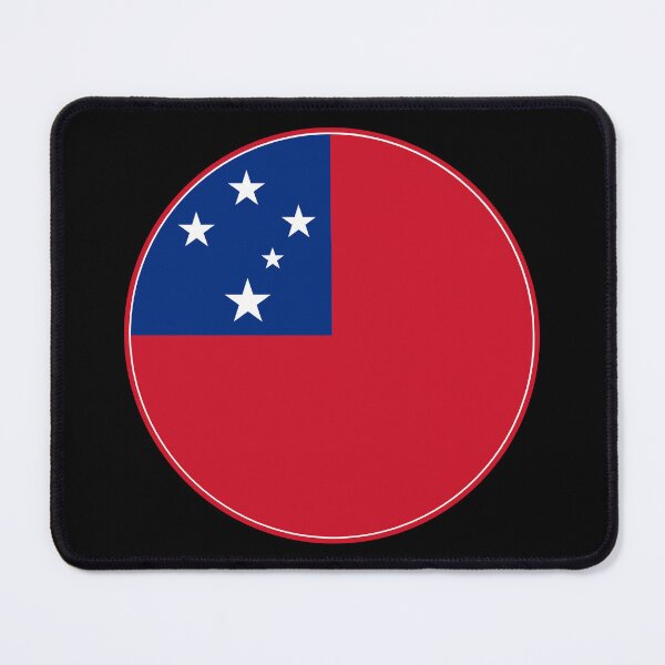 Item preview, Samoa Flag Round Design designed and sold by NTGUILTY.