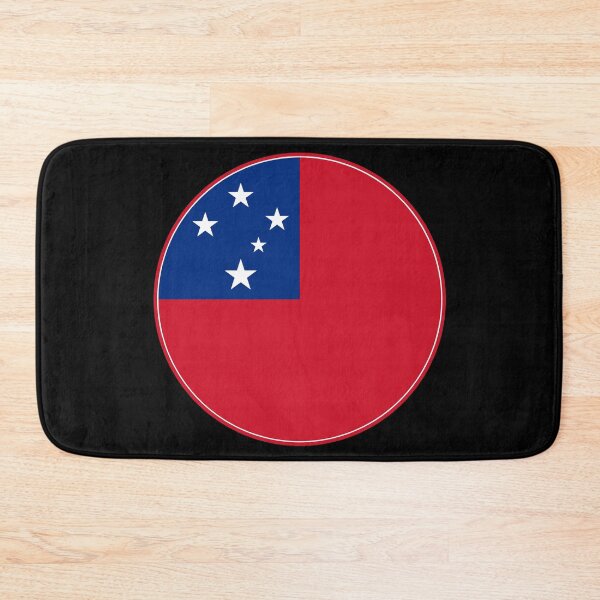 Item preview, Samoa Flag Round Design designed and sold by NTGUILTY.