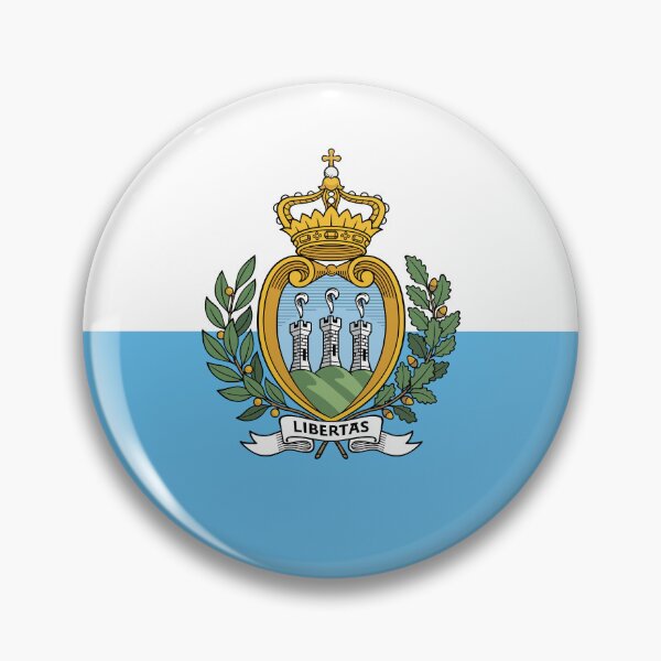 Item preview, San Marino Flag Round Design designed and sold by NTGUILTY.