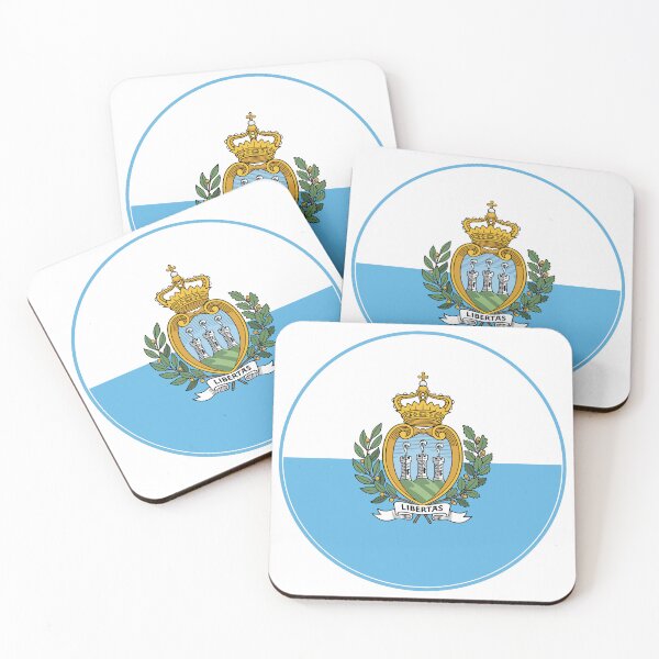 Item preview, San Marino Flag Round Design designed and sold by NTGUILTY.
