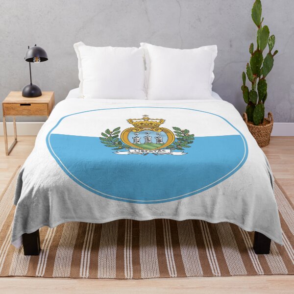 Item preview, San Marino Flag Round Design designed and sold by NTGUILTY.
