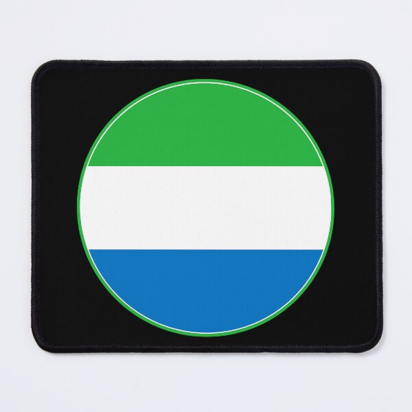 Item preview, Sierra Leone Flag Round Design designed and sold by NTGUILTY.