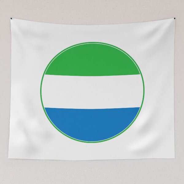 Artikelvorschau, Rundes Design der Flagge von Sierra Leone entworfen und verkauft von NTGUILTY.