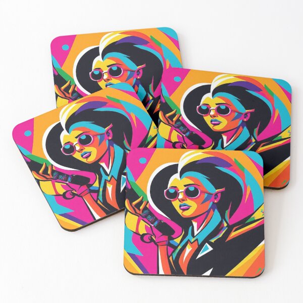 Item preview, Colourful female rapper  designed and sold by Twala Creative Studio.