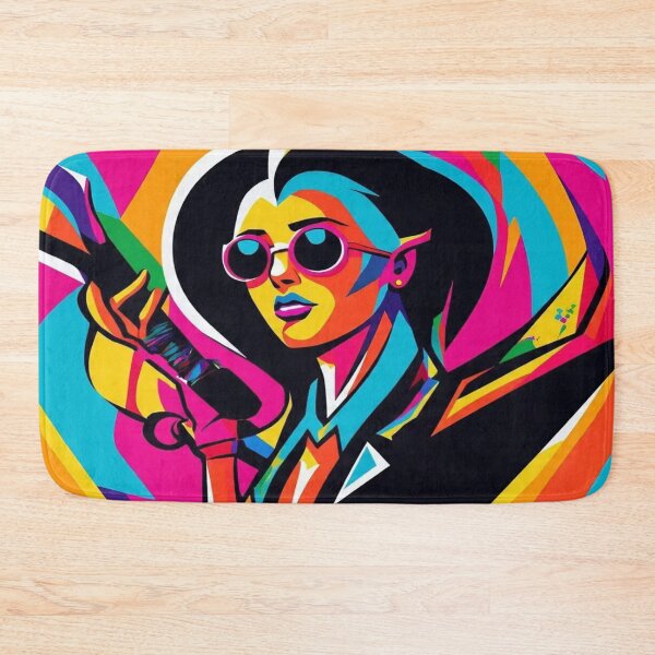 Item preview, Colourful female rapper designed and sold by Twala Creative Studio.