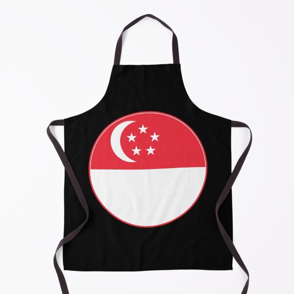 Aperçu de l'œuvre Drapeau de Singapour rond créée et vendue par NTGUILTY.