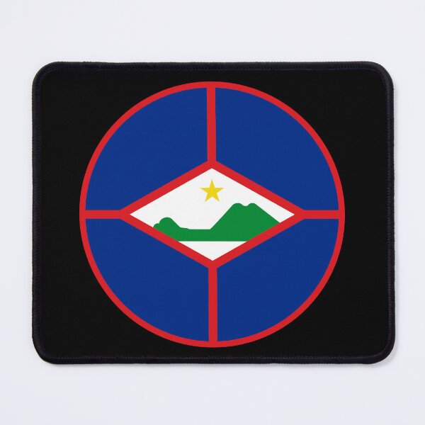 Item preview, Sint Eustatius Flag Round Design designed and sold by NTGUILTY.