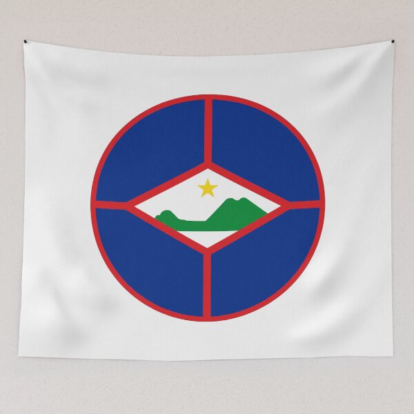 Item preview, Sint Eustatius Flag Round Design designed and sold by NTGUILTY.