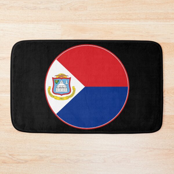 Item preview, Sint Maarten Flag Round Design designed and sold by NTGUILTY.