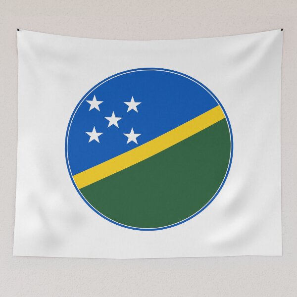 Item preview, Solomon Islands Flag Round Design designed and sold by NTGUILTY.