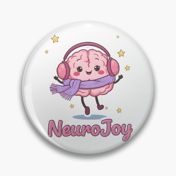 Item preview, NeuroJoy | Cute Happy Brain | Positive Neuroscience Gift designed and sold by PureBrain.