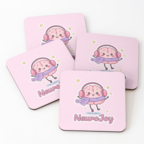 Item preview, NeuroJoy | Cute Happy Brain | Positive Neuroscience Gift designed and sold by PureBrain.