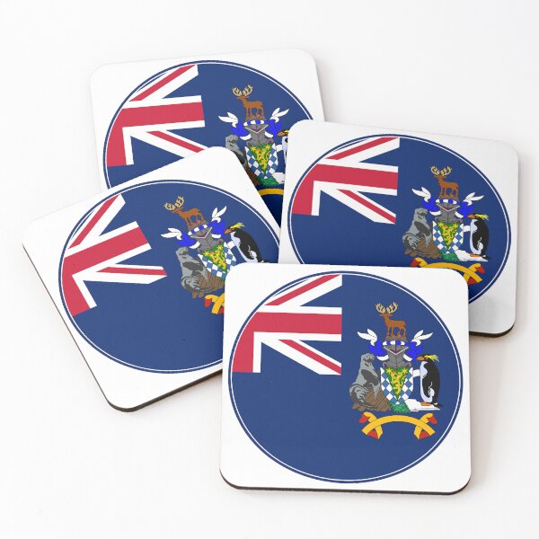Item preview, South Georgia and the South Sandwich Islands Flag Round Design designed and sold by NTGUILTY.