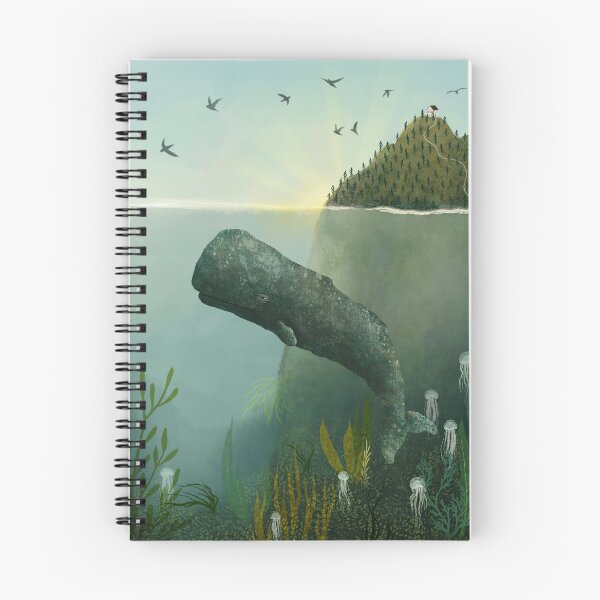 Aperçu de l'œuvre Soif de voyage - Cachalot créée et vendue par Katherine Quinn Illustration.