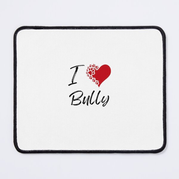 Item preview, I Love Bully T-Shirt - Bully Paw Print Heart Design Tee - Cute Dog Lover Gift designed and sold by jinaru3.