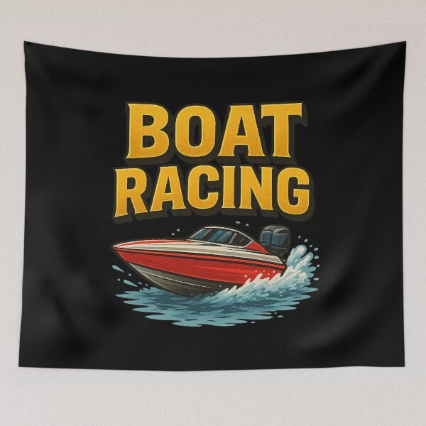 Item preview, Boat Racing Cartoon designed and sold by ChristinasMess.