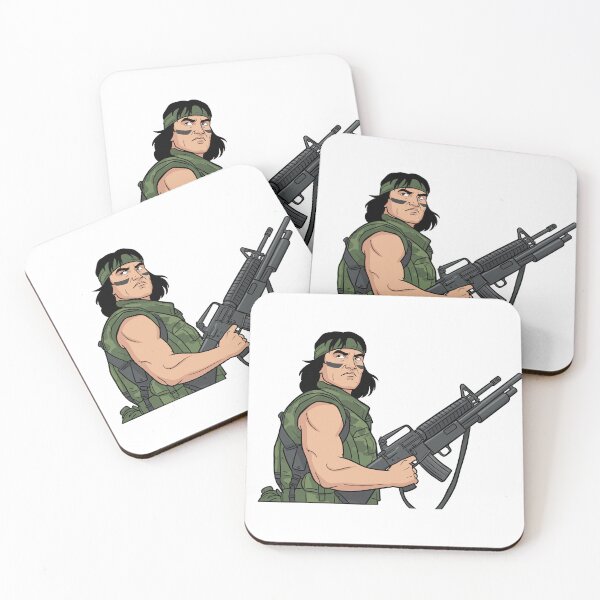 Item preview, Fearless Jungle Tracker – 80s Commando Warrior Hero designed and sold by pixel-overdose.