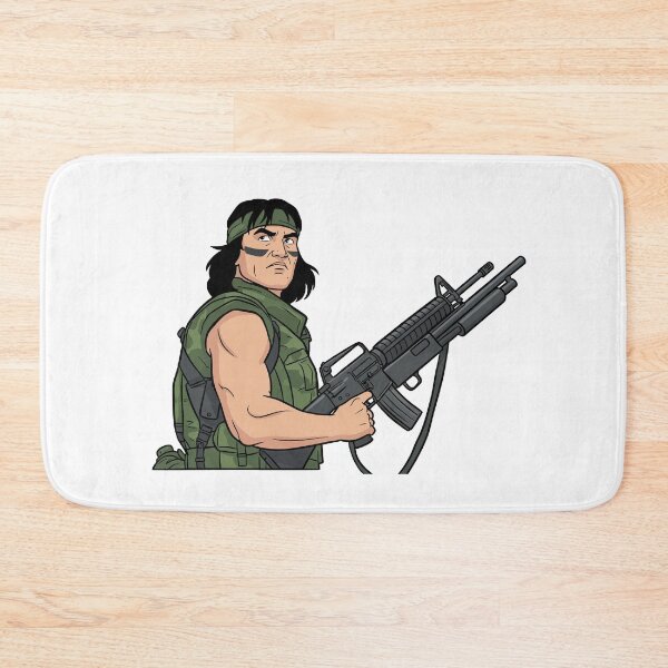 Item preview, Fearless Jungle Tracker – 80s Commando Warrior Hero designed and sold by pixel-overdose.