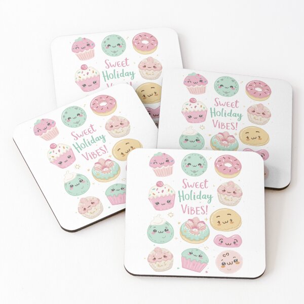 Item preview, Sweet Holiday Vibes – Cute Kawaii Dessert Art designed and sold by snoezelstudio.