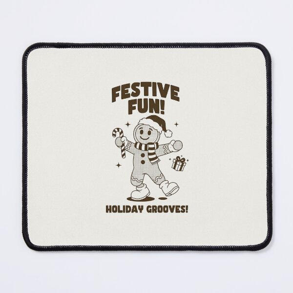 Item preview, Dancing Retro Gingerbread Man Festive Fun Design designed and sold by HoopeStylee.