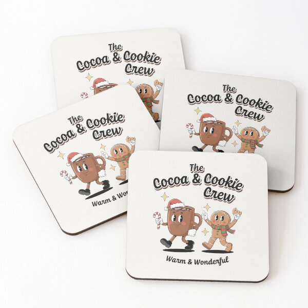 Item preview, The Cocoa & Cookie Crew Retro Christmas Fun designed and sold by HoopeStylee.