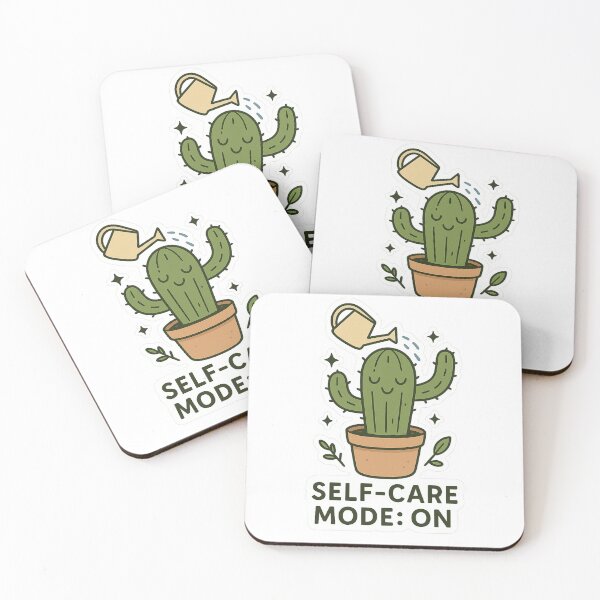 Item preview, Self-Care Cactus Plant Illustration designed and sold by DariaOltes.