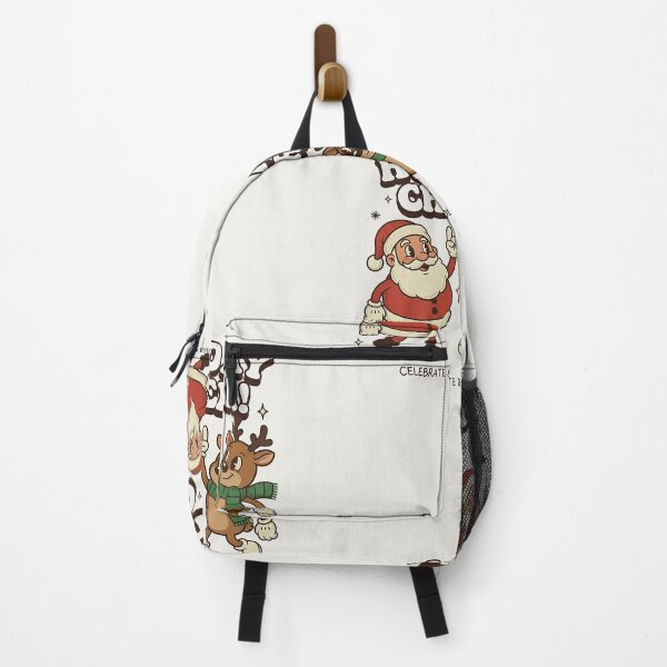 Item preview, Santa Reindeer Duo Vintage Cartoon Holiday Cheer designed and sold by HoopeStylee.