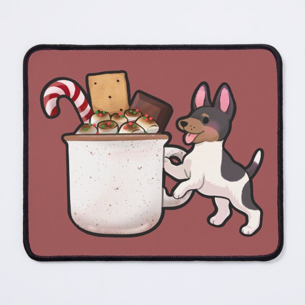 Item preview, Toy Fox Terrier and Hot Cocoa designed and sold by Handbreadth Designs.