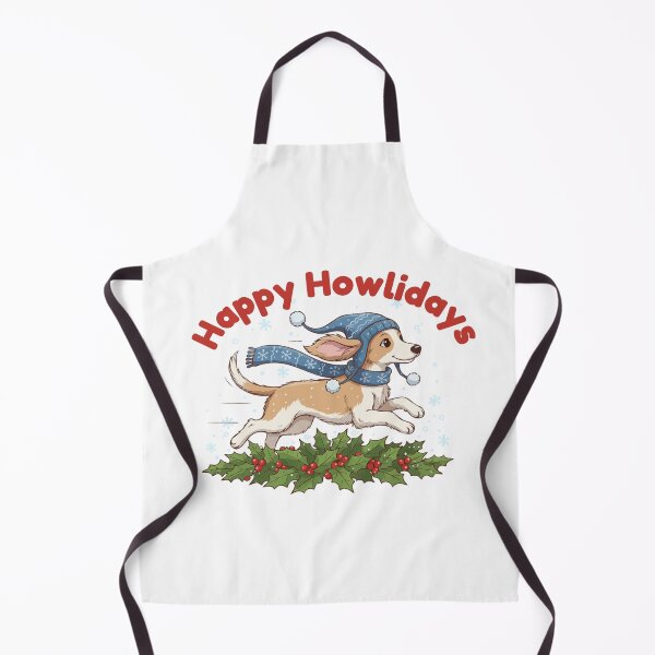Item preview, Happy Howlidays Longdog – Cute Christmas Dog in Winter Scarf designed and sold by The Real Life Symphony.