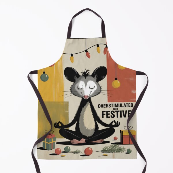 Item preview, Overstimulated But Festive Possum Christmas Meditation designed and sold by Ania_BM.
