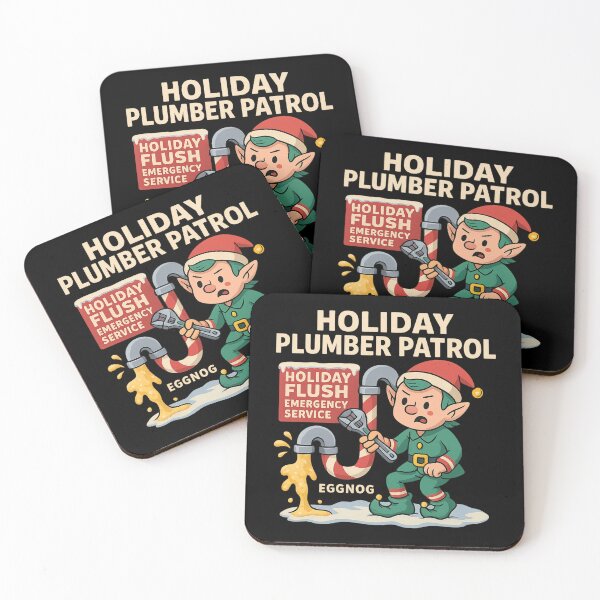 Item preview, Holiday Plumber Patrol – Funny Christmas Plumber Gift Design designed and sold by AddictiveDesign.
